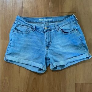 Light Wash Denim Shorts